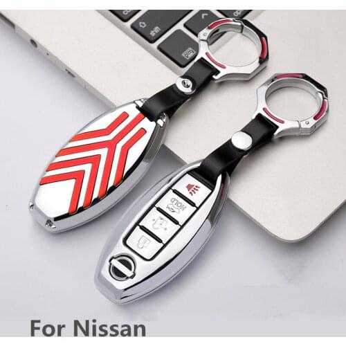 Zinc alloy Car Remote Key Cover Case For Nissan Qashqai J10 J11 X-Trail t31 t32 kicks Tiida Pathfinder Murano Note Juke Keychain