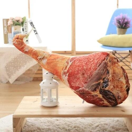 Home Decor Creative Ham Plush Pillow Cushions Toy Stuffed Sofa Food Dolls 45cm