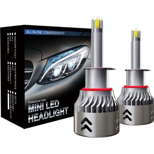 2Pcs 9005 9006 H1 H7 H11 Car Headlight Bulbs 9600LM/PAIR CSP LED Headlamps Kit 6000K 90W Auto Lamps Cold White Fog Head Lamp