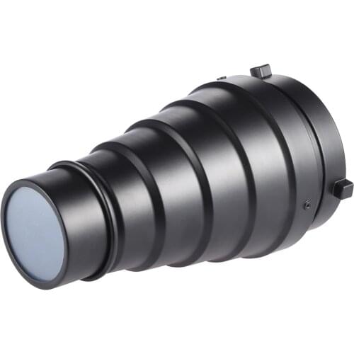 Andoer Metal Conical Snoot with Honeycomb Grid 5pcs Color Filter Kit for Bowens Mount Studio Strobe Monolight Photography Flash