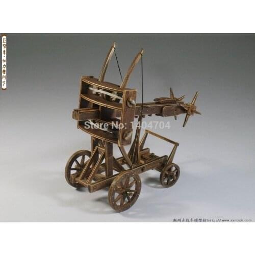 NIDALE model Classic ancient chariots rome Ballista Puzzle kits crossbow Ballista Wooden Model English instruction