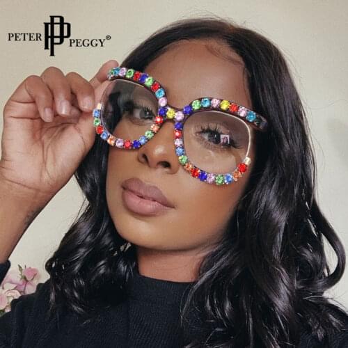 Peterpeggy Women's Sunglasses Transparent Glasses