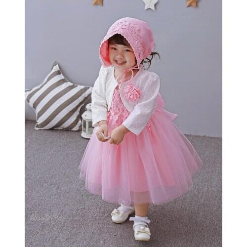 Baby Girls Dresses 2017 Brand Sleeveless Princess 1 Year Girl Baby Birthday Dress Lace Kids Children Toddler Infant Clothes