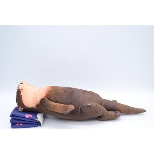 Plush Toys Otter Simulation Animal Creative Pencil Bag Sleeping Pillow Doll Keyboard Wristband Gift