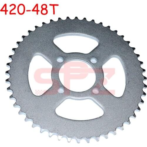 Suitable for China ATV Quad Pit off-road vehicle motorcycle motorcycle moped 1 piece 420 48T 52 mm rear chain sprocket