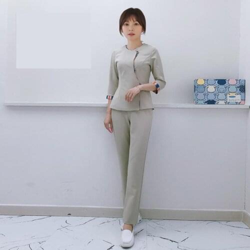 Beauty Salon Work Clothes Women Hotel Waiters Uniform Spa Uniform Hotel Reception Uniform Set