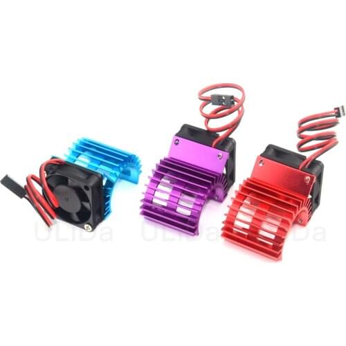 RC Car Aluminum Alloy 380 390 Motor 28006 Heat Sink Heatsink /w DC 5V Brushless Cooling Fan HSP RC Parts For 1/16 Scale Models