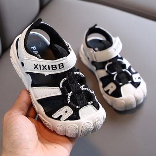 Toddler Infant Sandals 2020 New Summer Girls Open Toe Beach Shoes Soft Bottom Non-slip Boys Casual Sports Sandals Size 21-30