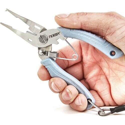 Straw Environmental Protection Handle Open Small Loop Sub Pliers Open Pliers Stainless Steel Fishing Scissors Fishing Accessory