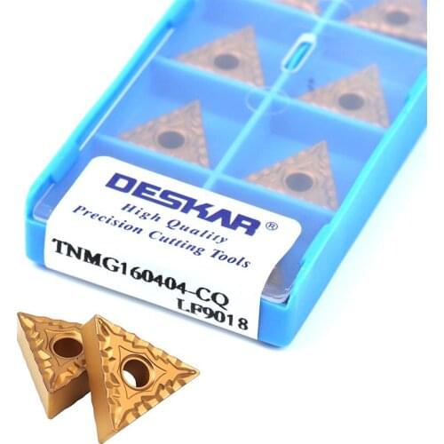 10pcs TNMG160404 CQ LF9018 TNMG160408 CQ LF9018 Carbide CNC lathe turning inserts External turning tools inserts for steel parts