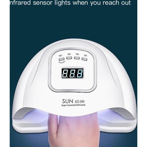 120W Smart UV LED Lamp Gel Polish Nail Dryer Timed Manicure Phototherapy Machine Gel Varnish Lamp Smart Sensor Salon Equipment