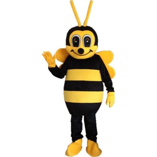 High quality Bees cartoon character Mascot costume Adult size halloween christmas carvinal party event