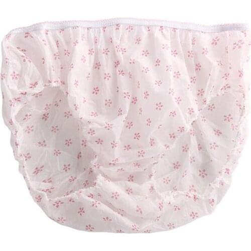 W3JF 7Pcs Cotton Pregnant Disposable Underwear Panties Briefs Prenatal Postpartum Underpants