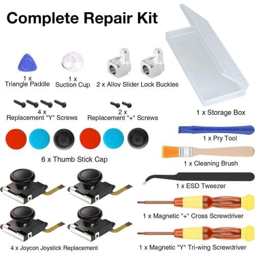 25 In 1 Joystick Replacement Parts Durable Controller Repair Kit For NS SwitchLite Joycon Gamepad 3D Maintenance Set