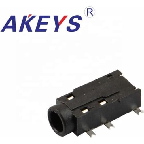 10PCS PJ-381b-5p 3.5 Earphone Jack 5 Pin Insert Pin 1 Fixed Pin Jack For Micro Usb Power Socket