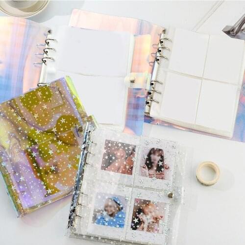 100 200 Pockets PP Inner Pages Portable Photo Album Jelly Color Album for Mini Instax & Name Card 7s 8 25 50s Album de Photos
