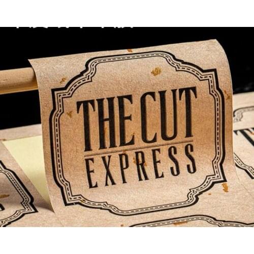 2.5'' Kraft Paper Label Sticker Customize Text Logo Personalized Wedding Birthdays Hplodays Adhesive Sticker Handmade packing