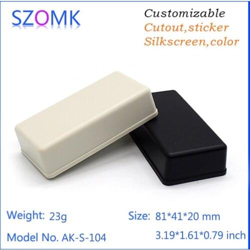 4pcs plastic electronic plastic enclosure connector DIY controller shell abs material plastic pcb enclosure for electronics