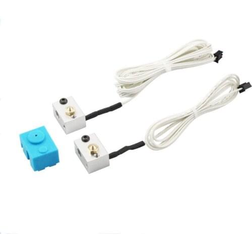 3D printer accessories E3D-V6 aluminum block silicone sleeve set + thermistor line