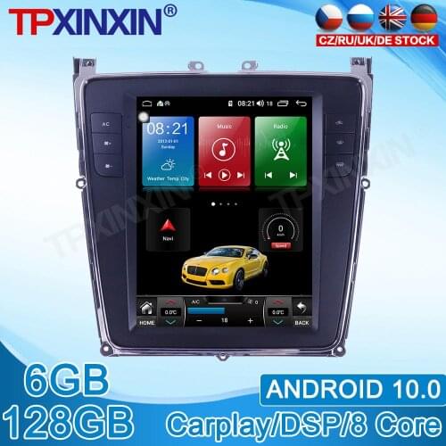 Android 10.0 For Bentley Continental 2012-2019 Tesla Style Vertical Screen Navigation 128GB Car Multimedia Radio Player Carplay