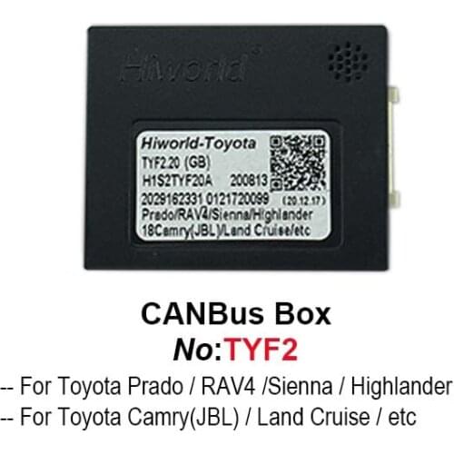 Car Stereo Android Radio CANbus Box Decoder Adapter For Toyota Prado RAV4 Sienna Highlander Camry JBL Land Cruise Tundra