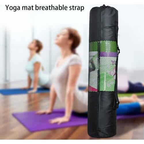 Yoga Mat Backpack Black Breathable Thick Waterproof Oxford Cloth + Mesh Foldable Washing Yoga Mat Fitness Bag Yoga Rygsæk