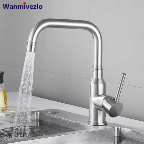 Black Nickel Kitchen Faucet Kitchen Tap Single Handle Crane Cold Hot Water Tap 2 Water Mode Rotate Spout Sprayer Water Mixer Tap