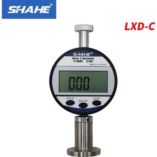 Digital Shore hardness Durometer Digital Hardness Tester 0~100HC Hardness Meter common hard rubber durometer LXD-C