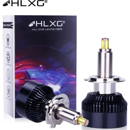 HLXG 360 led h7 LED luces kit 9005 9006 HB3 HB4 H1 canbus headlight car Light H8 H9 H11 25000LM 6000K CSP bulb lamp 12V h7 led
