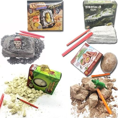 DIY Dinosaur Eggs Toy Novelty Digging Fossils Children Animal Toys Excavation Toy Children Educational Presents Toys For Kids