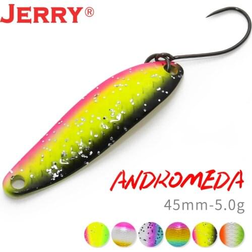 Jerry Andromeda Area Trout Metal Spoon Spinning Lure 5g Micro Artifcial Glitter Casting Talling Hard Lures Lake Lures