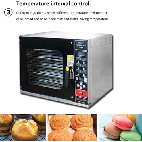 Commercial oven Hot air circulation electric stove 4-layers Stainless Steel Multi-function baking mchine for burger/bread/pizza