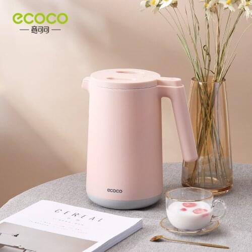 ECOCO 1.4L Cute Insulated Vacuum Flask Water Bottle for Daily Life Household Necessities Water Thermos Vacuum Flask