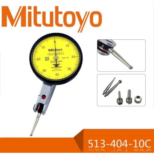 MITUTOYO 513-404-10C with 3 pcs probe Measuring Range 0.8mm/0.01 0-40-0 Lever Indicator Japan made Dial Indicators