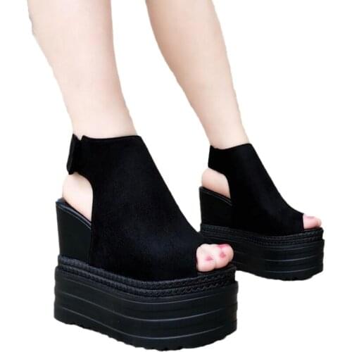 FASHION Women Platform Wedges Pumps High Heels Ladies Party Prom Sandals Summer Shoes