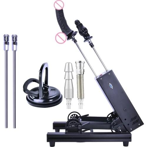200W Powerful Wired & Wireless Control Sex Machine 360° Angle Adjustable Love Machine with Dildo and U-VAC Lock Adult Sex Toys
