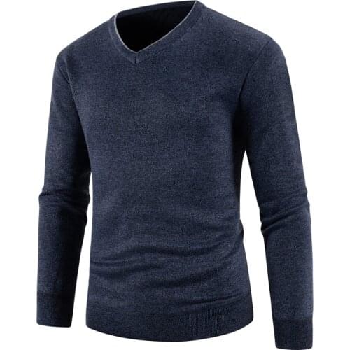 Mens Sweaters V-neck Pullovers Cashmere Blend Knitting Hot Sale Spring&Winter Male Wool Knitwear High Quality jumpers Clothes