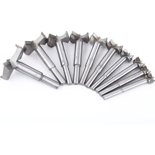 New 10pcs 14-50mm Forstner Drill Bit Set Flat Wood Drilling Woodworking Hole Cutting Tool Hole Cutting Tools High Quality