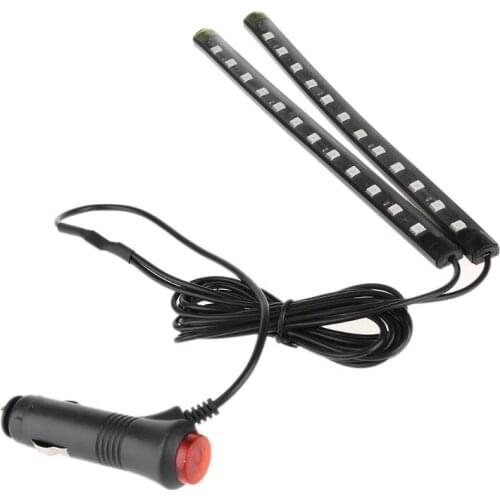 New White 2X12 LED Car Interior Footwell Floor Decor Atmosphere Light Neon Strip