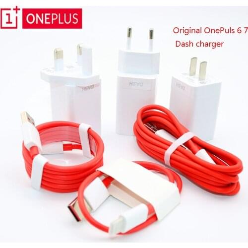 Original for Oneplus 6 6t 7Pro Type C Dash Charge Cable 5V 4A US EU Fast Charging Adapter For One Plus 7 1+6T 5T OnePlus 3T/ 1+5