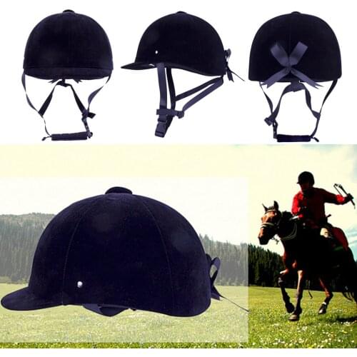 Adjustable Equestrian Helmet Men Women Outdoor Horse Riding Hat Fleece Soft Safety Hat for Adults Head Protective