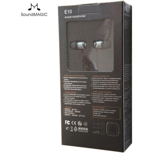 SoundMAGIC E10 Noise Isolating In-Ear Hifi Stereo Earphones 100% New & original Genuine Black, Red, Gold color