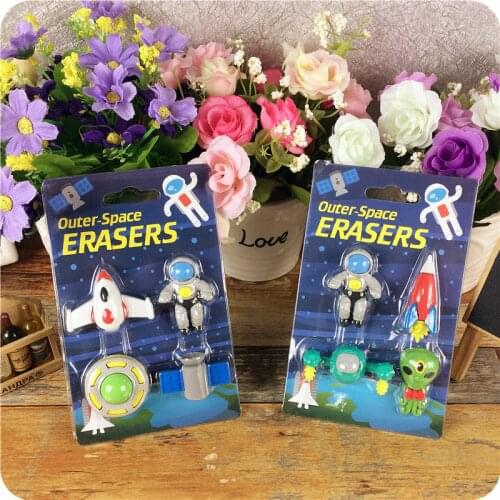 Creative Spaceship Astronaut Alien Eraser Student Prize Stationery Wholesale
