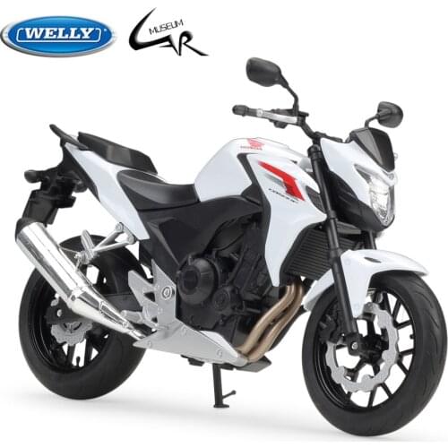 Welly 1:10 Honda CB500F Street Motor Yamaha YZF-R1 Kawasaki Ninja 2017 KX 250F Motocross Diecast Scale Model Motorcycle Display