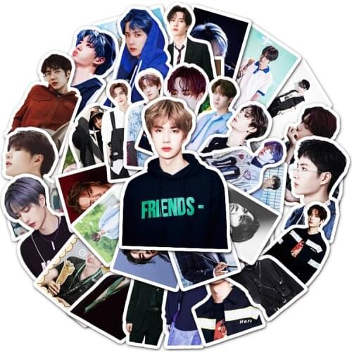 10/50Pcs Decorative Sticker Cartoon Wang Yibo Scrapbooking DIY Diary Album Label Stickers Cartoon Stickers