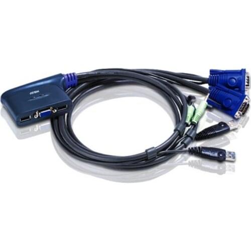 CS62US 2-port USB KVM cable machine integrated switch