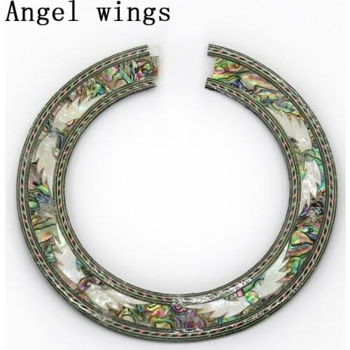 3PCSClassical guitar sound hole ring angel wing color Batten hole mouth wheel flower guitar sound hole decoration material acces