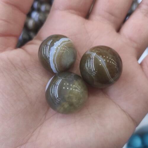 2cm 5pcs Natural agate crystal ball, meditative reiki healing, home decoration items