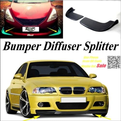Car Splitter Diffuser Bumper Canard Lip For BMW 3 M3 F30 F31 F34 2011~2015 Tuning Body Kit / Front Deflector Car Reduce Body