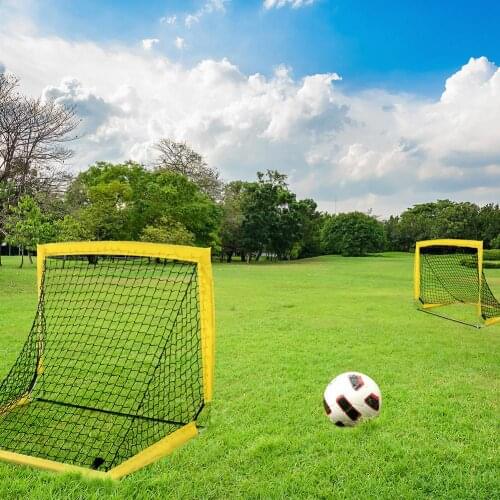 Large Size Portable Folding Children Football Net Portable Soccer Goal Door Sports Toys Set Football Gate Soccer Inflator